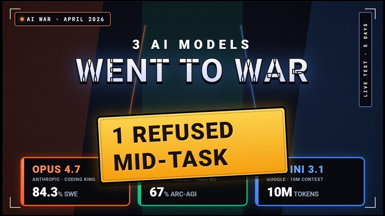 Claude Opus 4 7 vs GPT 5 4 vs Gemini 3 1 — The AI War Just Got Ugly