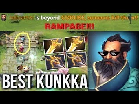 The Old Kunkka God is Back! Attacker Best Kunkka Rampage with 2 Rapiers and 2 Daedalus Dot