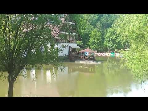 Lacul Liniștit din Moneasa la început de vară