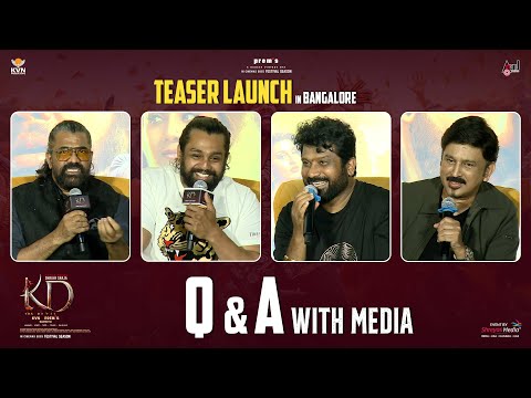 Q&A With Media @ KD - The Devil Teaser Launch Event in Bangalore | Prem's | Dhruva Sarja