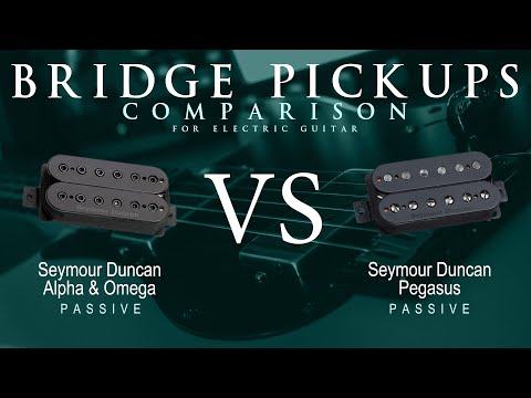 Seymour Duncan ALPHA & OMEGA vs PEGASUS - Passive Bridge Pickup Guitar Tone Comparison Demo