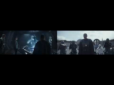 Side-by-side Mandalorian Speech vs. Moff Gideon Speech Comparison