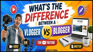 What's the difference between a vlogger and a blogger for YouTube?