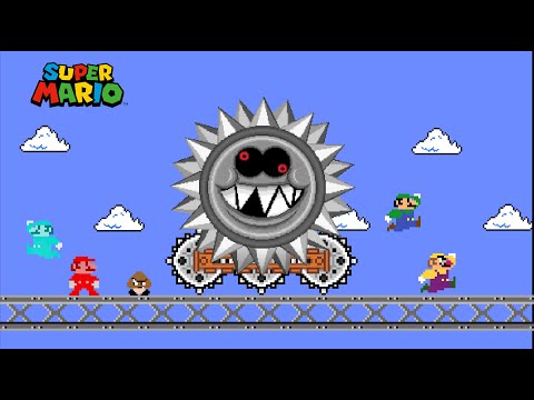 Mario's Mega Goomba Escape | Alphaxel Animation