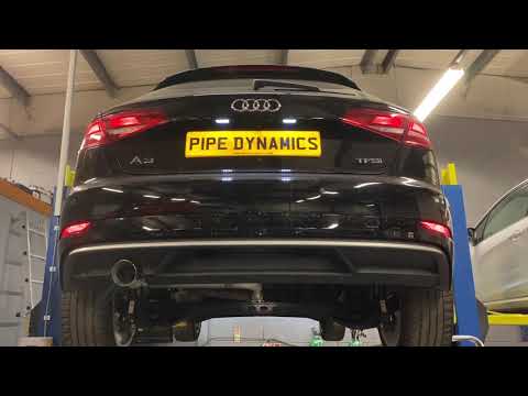 Audi A3 1.0 TFSI SPORTBACK  STRAIGHT PIPE EXHAUST - BACK BOX DELETE + RESONATOR DELETE PIPE DYNAMICS
