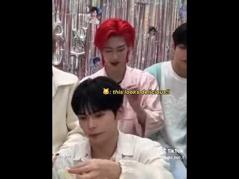 Kim ji woong, ricky, kim gyu vin zb1 surprised when they eat their face part of han yu jin cake