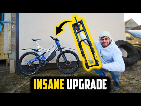 NEW DOWNHILL SUSPENSION TRANSFORMED THE DIY E BIKE PROJECT!!