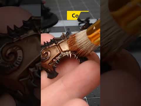 Paint Bronze Armor Easily Using This Method!!! #shorts #warhammer40k  #paintingminiatures