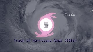 Track of Hurricane Rosa (2018)