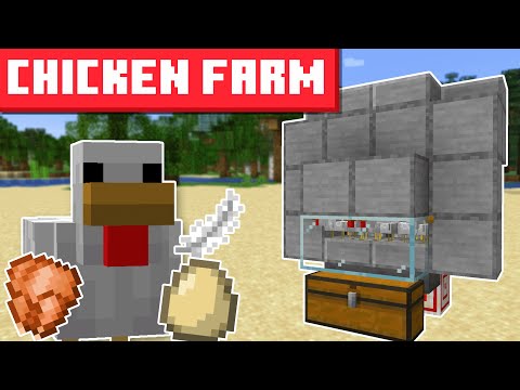 Minecraft Automatic Chicken Farm 1.20 - BEST DESIGN - EASY BUILD