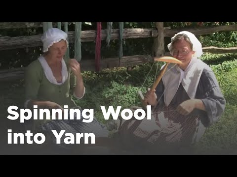 Spinning Wool into Yarn