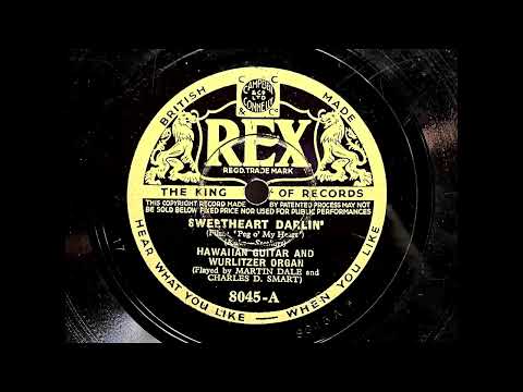 1933 MARTIN DALE feat. CHARLES D. SMART - Sweetheart Darlin' REX 10" 8045