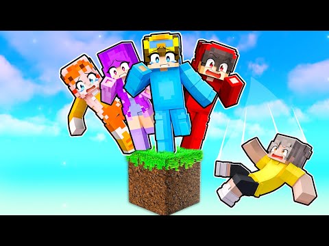 Minecraft But We're On ONE REALISTIC BLOCK!