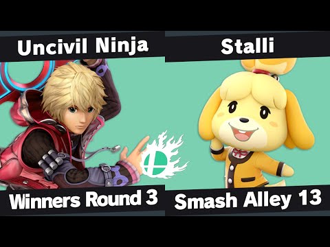 Smash Alley 13 - Uncivil Ninja (Shulk) vs Stalli (Isabelle) - Winners Round 3