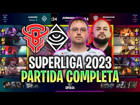 BISONS vs GUASONES PARTIDA COMPLETA SUPERLIGA 2023 ESPAÑOL LVP