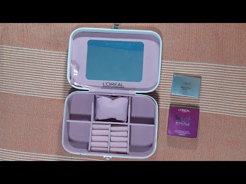 Loreal Bridal makeup jewellery box free with 2 affordable makeup products | karwachauth shopping | Video