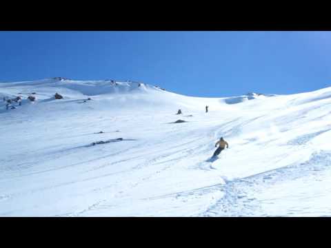 Lewis Hills, NL Backcountry Skier wipe out!