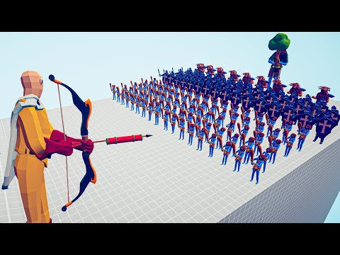 SAITAMA ARCHER vs 100x UNITS - Totally Accurate Battle Simulator TABS