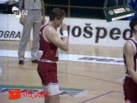 10. kolo Juba plave košarkaške lige: Crvena Zvezda 100 : OKK Beograd Invest eksport 80 (RTS 1993.)