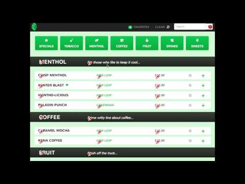 Touchscreen Menu Software from Menuat