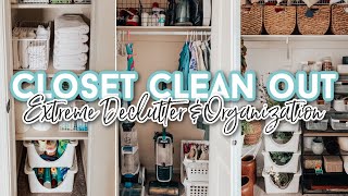 Closet Clean Out | Declutter & Organization | Cleaning Motivation
