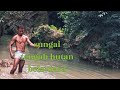 Pake Celana Dalam Putih Mandi Di Sungai Tengah Hutan