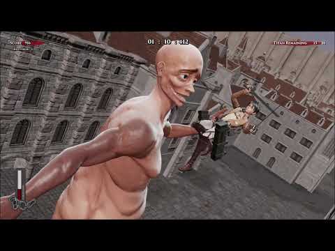 slaying TITANS like a BOSS! old AOT fan game lol first video