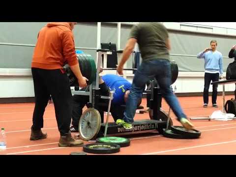 287,5kg "competition style" raw in Kuortane Urheiluopisto