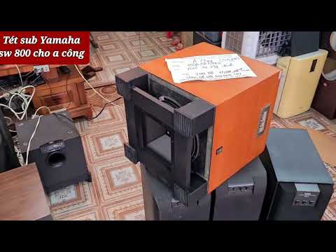 Yamaha sw 800 subwoofer is disgusting. It deserves to be a DJ and destroy houses. Pham Thuc Audio...