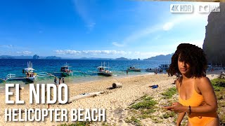 Helicopter Beach, El Nido, Palawan - 🇵🇭 Philippines [4K HDR] Walking Tour