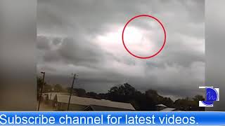 'God' appears to walk across sky between clouds in Alabama