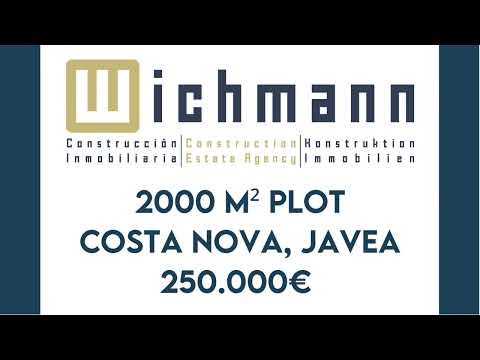 2000 M² PLOT IN COSTA NOVA, JAVEA