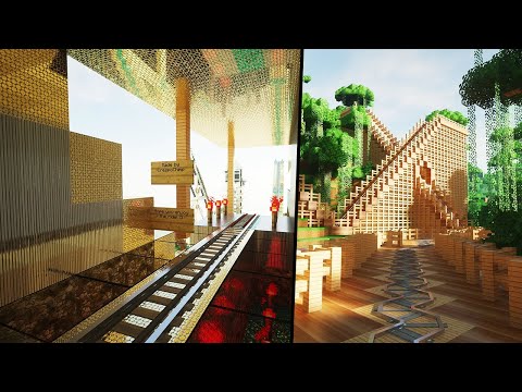 Minecraft 2020: Insane 4K Roller Coaster Ray Tracing