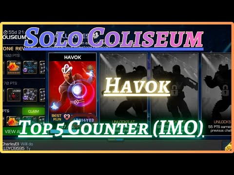 Top 5 Counters for Havok | Solo Coliseum | MCOC |