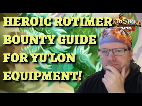 The EASIEST way to beat HEROIC Rotimer for Yu'lon equipment! (Hearthstone Mercenaries bounty guide)