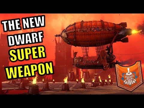 The Dwarfs Thunderbarge is a SUPER WEAPON - Thrones of Decay DLC - Total War Warhammer 3