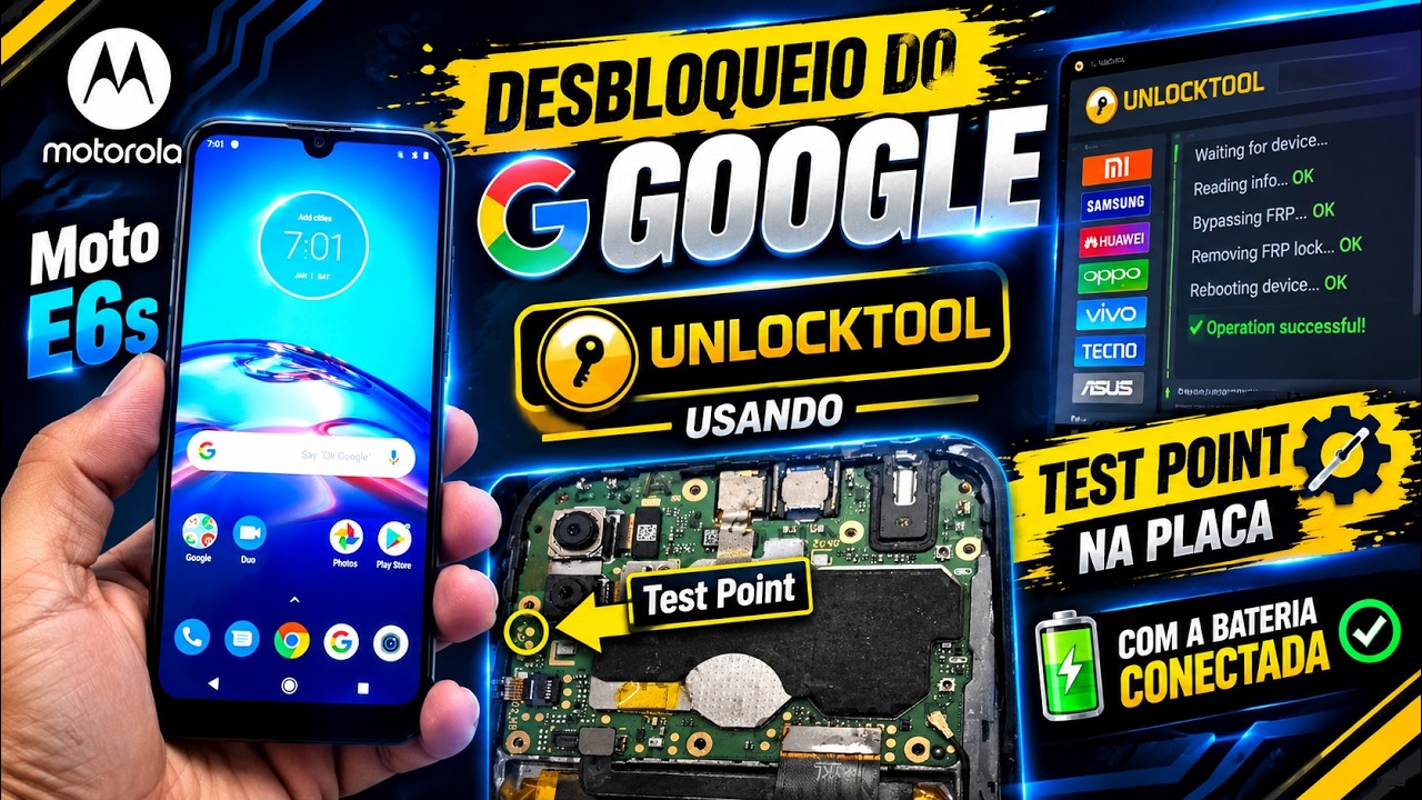 Desbloqueio do GOOGLE Moto E6s ATUALIZADO 2026