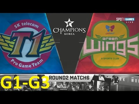 SKT vs JAG Game 1-3 Highlights - 2017 LCK SPRING SPLIT - FULL HIGHLIGHTS