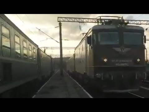 Trenurile apusului in Gara Saratel [IR367, R4104, R4109, R4145]
