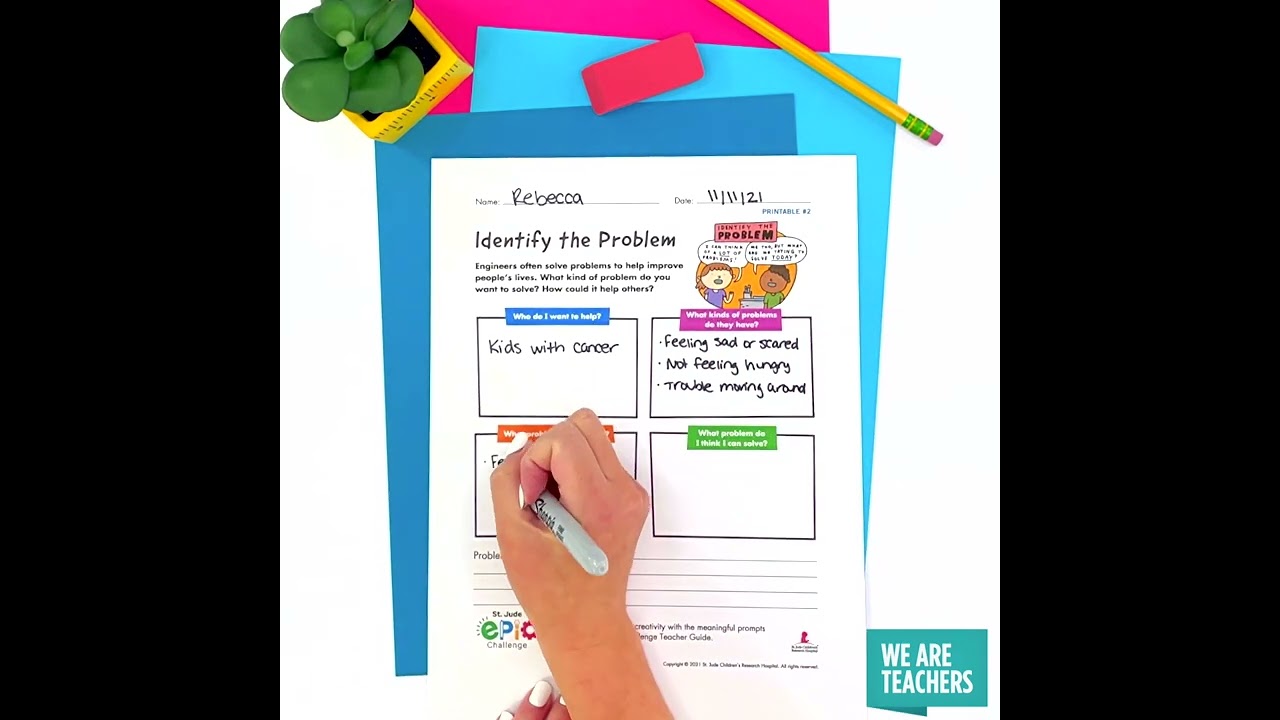 Free Classroom Poster and Student Printables: Think Like an Engineer!