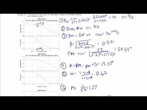 ECE320 Lecture5-2c: Frequency Response Design: Lead Compensation