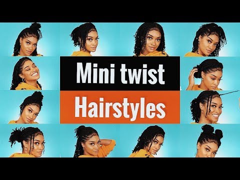 14 HAIRSTYLES with Mini Twists (Vlogmas Day 4) | Bri...
