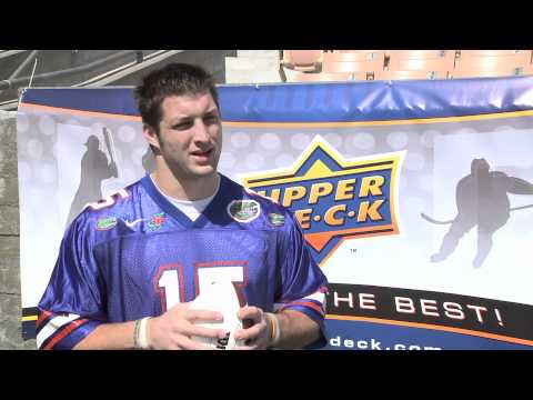 Upper Deck Interviews Tim Tebow at the 2010 NFL PLAYERS Rookie Premiere