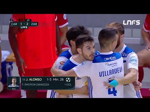 Gol Javi Alonso (1-3) Jimbee Cartagena - Fútbol Emotion Zaragoza. J3, 1Div. LNFS