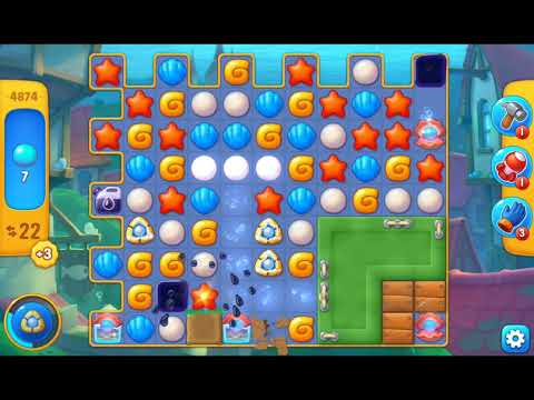 Fishdom 2021 - Level 4874   #Playrix #Fishdom #gaming