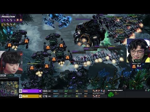 Starcraft 2 MARU vs BYUN Terran Mech SC2 Tournament Championship 2022