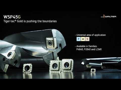 WALTER DRILLING GRADE WSP45G - Tiger·tec® Gold is pushing the boundaries