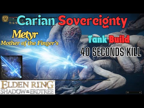 Elden Ring Broken Carian Sovereignty Tank Build vs Metyr Boss #eldenring #eldenringdlc
