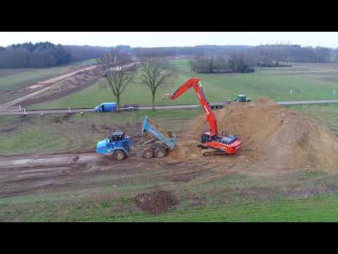 Werk in uitvoering: rondweg Wanssum