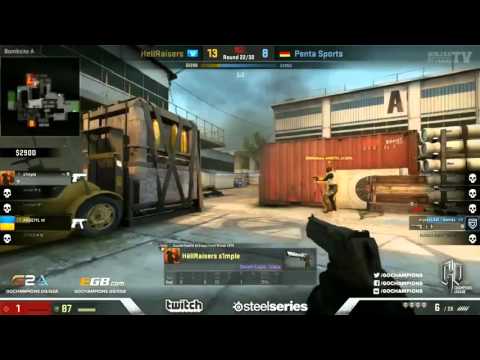 S1mple vs Penta   Deagle 5 HS ACE!